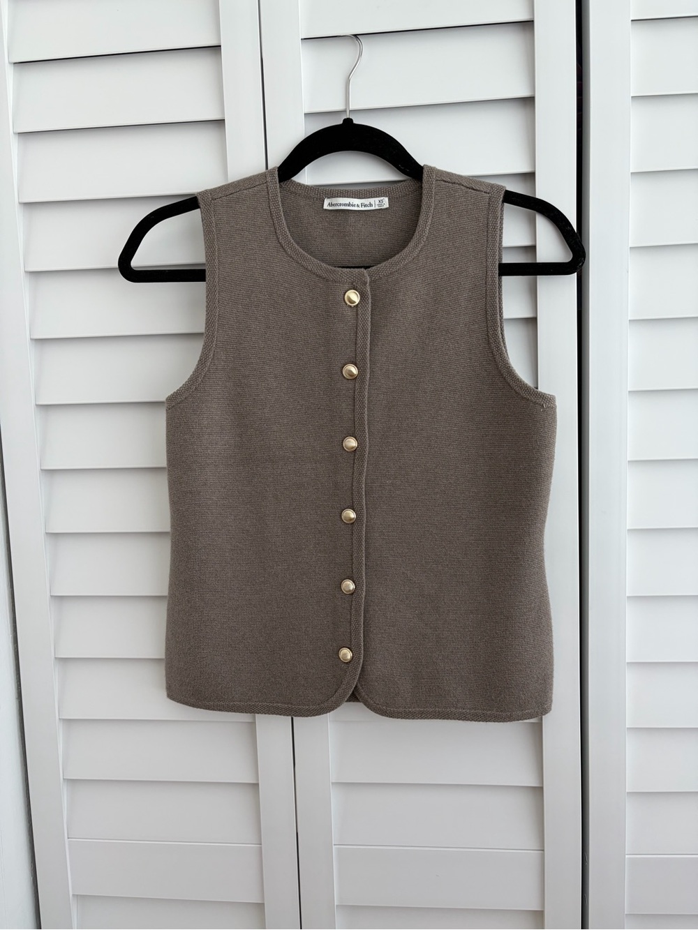 Abercrombie & Fitch Brown Mara Vest XS